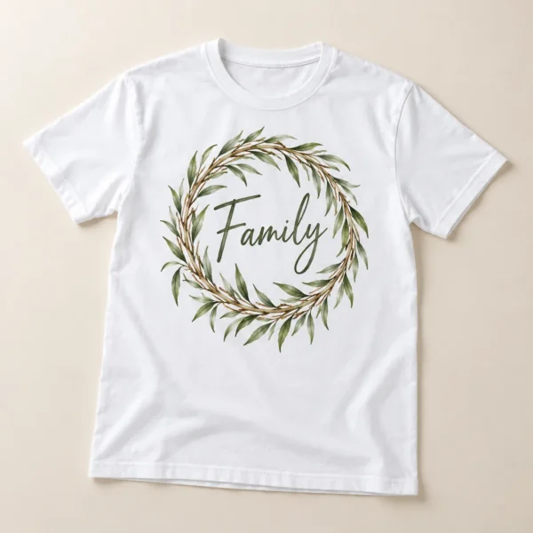 Family Roots Graphic T-Shirt — main design mockup