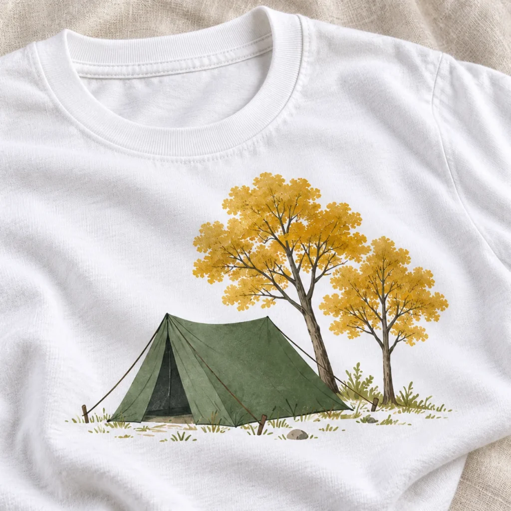 Together Outdoors Graphic T-Shirt — detail design mockup