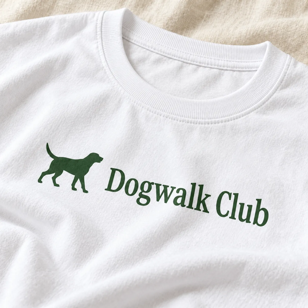 Dogwalk Club Graphic T-Shirt — detail design mockup