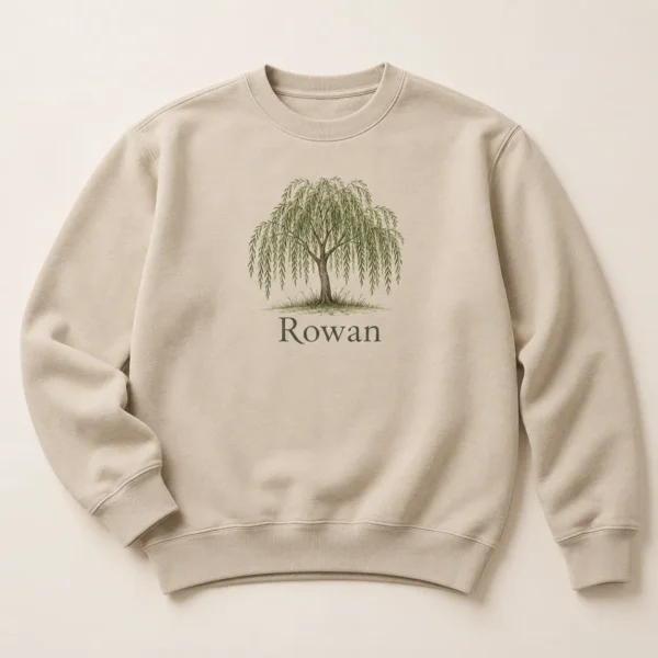 Family Name Grove Crewneck Sweatshirt — main design mockup