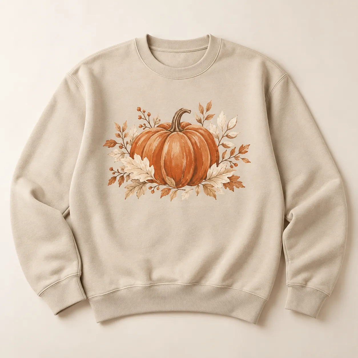 Pumpkin Porch Crewneck Sweatshirt — main design mockup